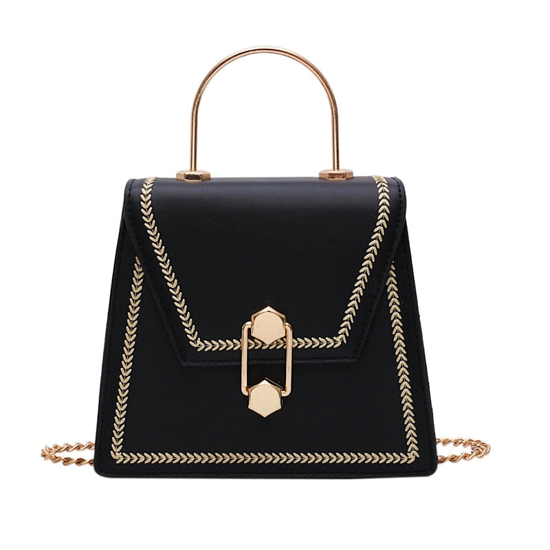 New Fashion Metal Handle Handbags Women Crossbody Bags High Qualty Clutch Female Purses Ladies Shoulder Messenger Bag