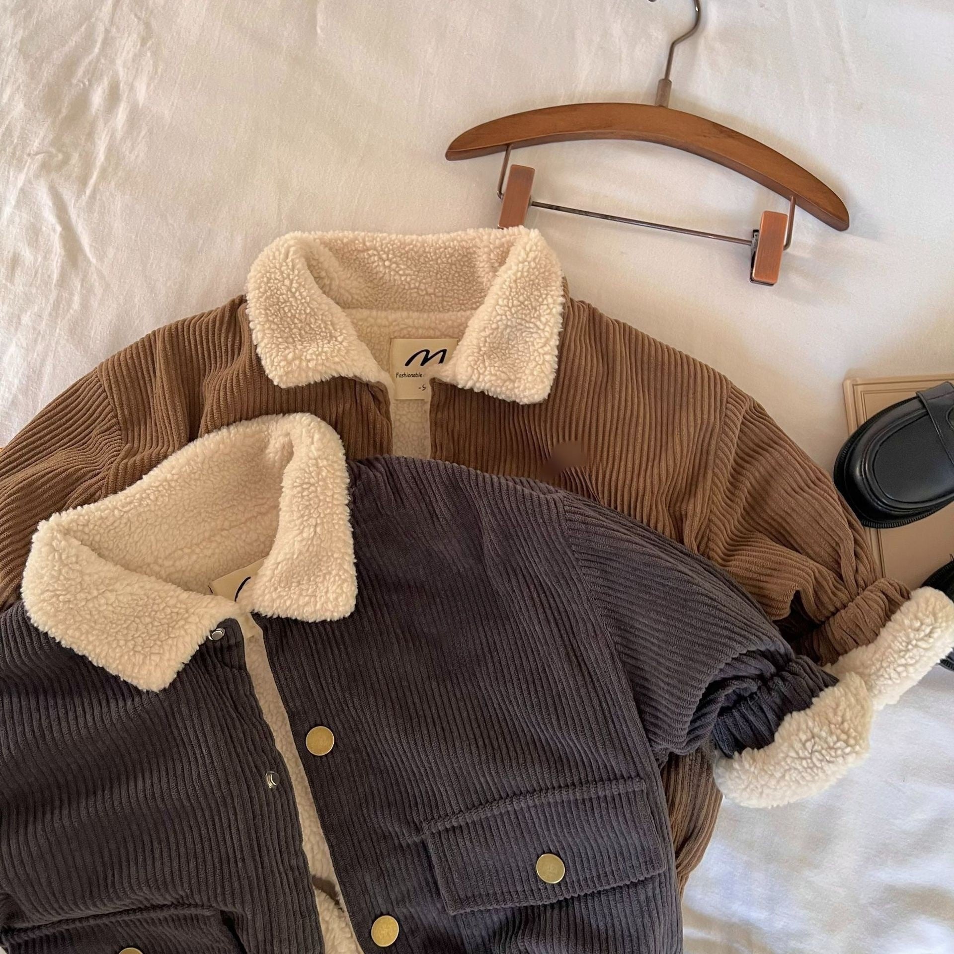 Plush Baby Thick Coat Autumn Collar Coat