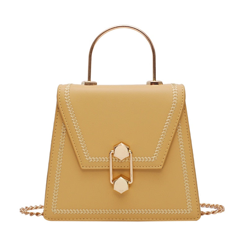 New Fashion Metal Handle Handbags Women Crossbody Bags High Qualty Clutch Female Purses Ladies Shoulder Messenger Bag