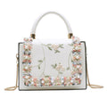 Vintage Flower Lace Handbags Women's Crossbody Bags Fashion Gold Chain Ladies Messenger Bag Evening Clutch Female Purses