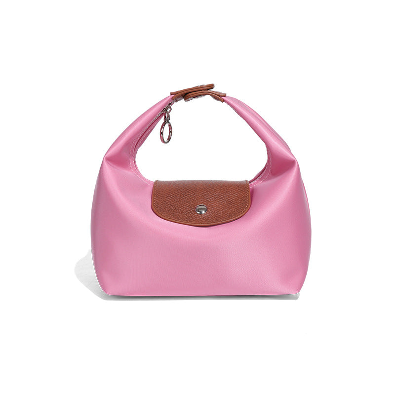 Premium Nylon Lunch Bag, Waterproof Insulated Lunch Box Tote, Handheld & Crossbody Dumpling Bag for Work, School, and Commuting