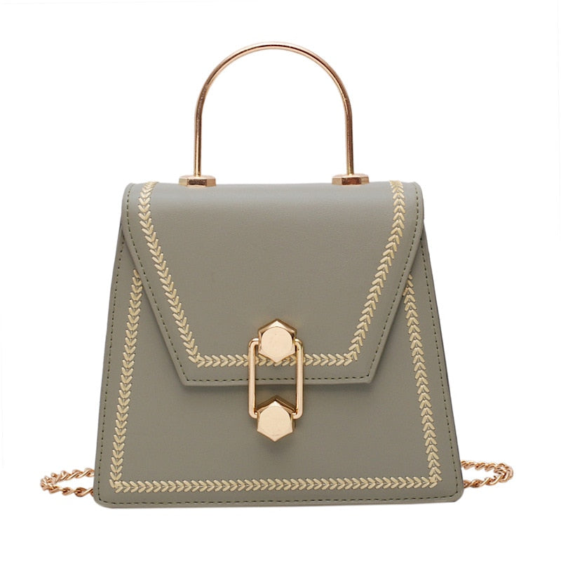 New Fashion Metal Handle Handbags Women Crossbody Bags High Qualty Clutch Female Purses Ladies Shoulder Messenger Bag