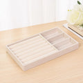 Plush jewelry storage box jewelry box rings earrings bracelets necklaces storage display shelf