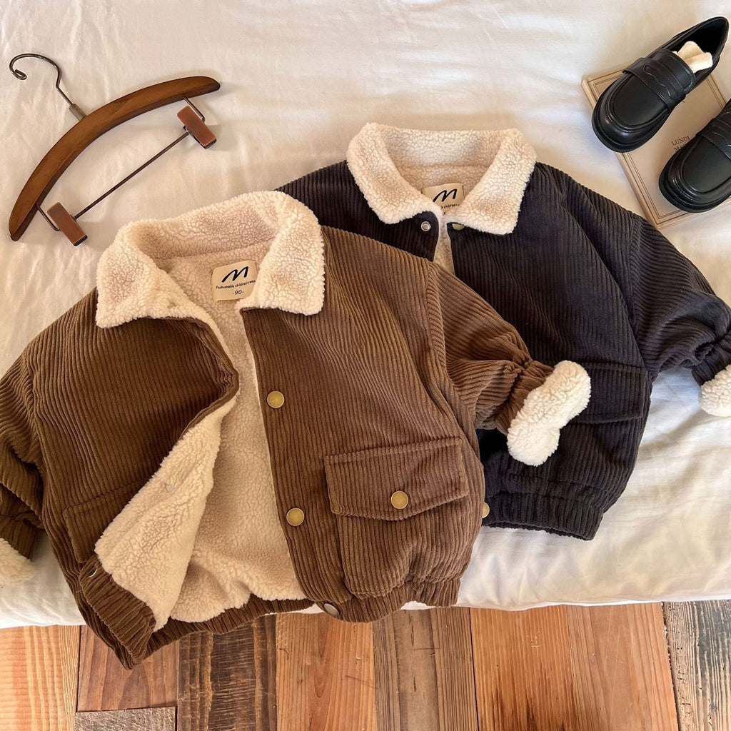 Plush Baby Thick Coat Autumn Collar Coat
