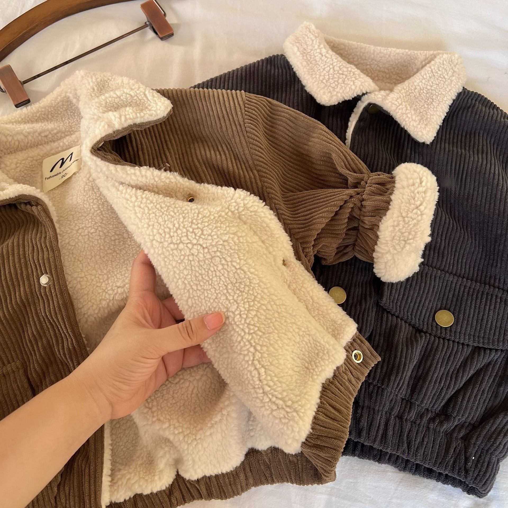 Plush Baby Thick Coat Autumn Collar Coat