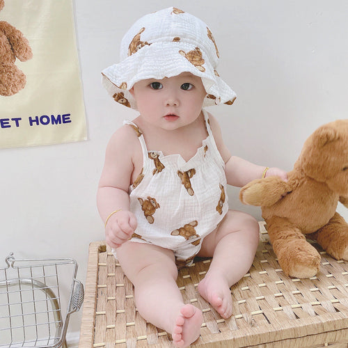 Baby Sleeveless Romper Onesie for Boys and Girls, Triangular Bodysuit